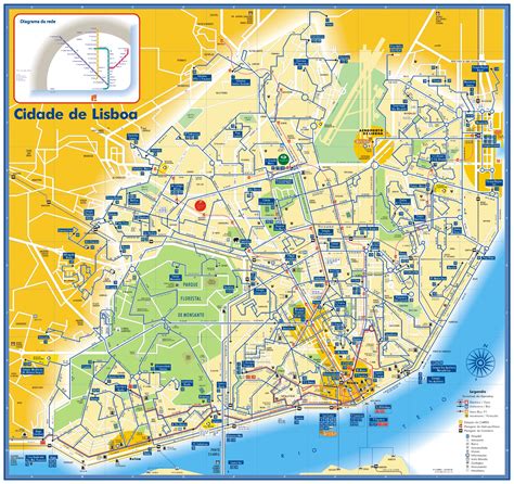 Mapa Turístico De Lisboa Para Imprimir Viajar Lisboa