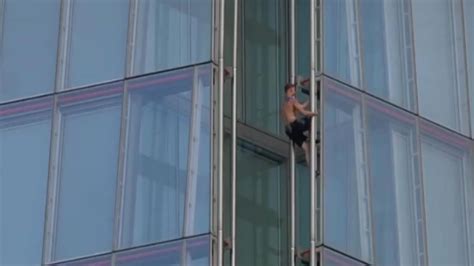 Man Climbs The Shard Without Ropes Uk News Sky News