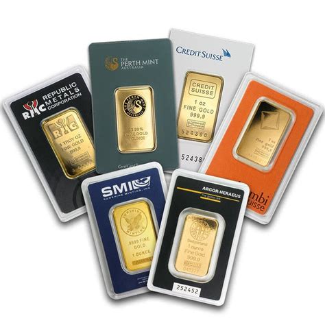 1 Oz Gold Bar Various Brands Sealed In Assay Card Ottawa Bullion