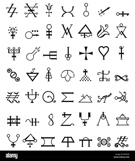 Runes Occult Symbols Stock Photo Alamy