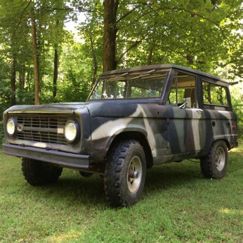 1966 Bronco U14 Half Cab With Full Top Project Or Hunting Rig Classic