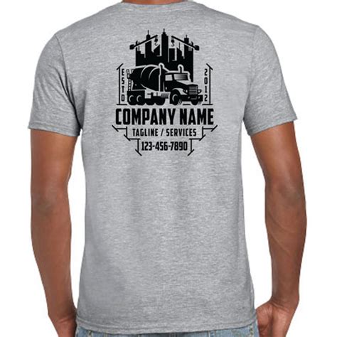 Buy Custom Printed Construction Company Shirts