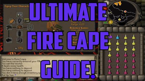Pure Fire Cape Guide Pot Up Son Oldschool Runescape