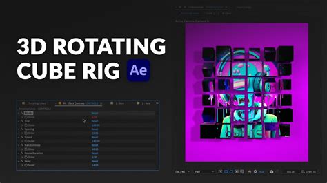 3d Rotating Cubes With This Insane After Effects Rig 💥 Free