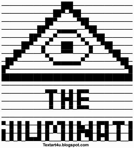 The Illuminati Ascii Text Art And Symbol Cool Ascii Text