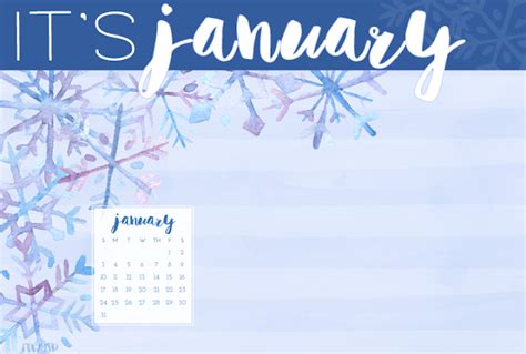 January Desktop Calendar Owl Ways Be Inspired