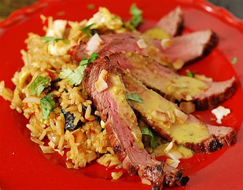 Thai Grilled Steak With Basil Fried Rice