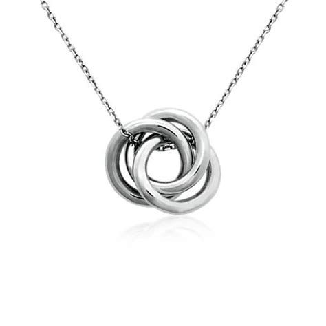 Infinity Love Knot Pendant In Sterling Silver Blue Nile
