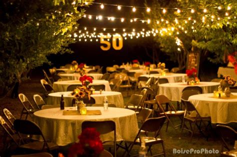 Outdoor Party Surprise 50th Ann In 2019 50th Wedding Anniversary