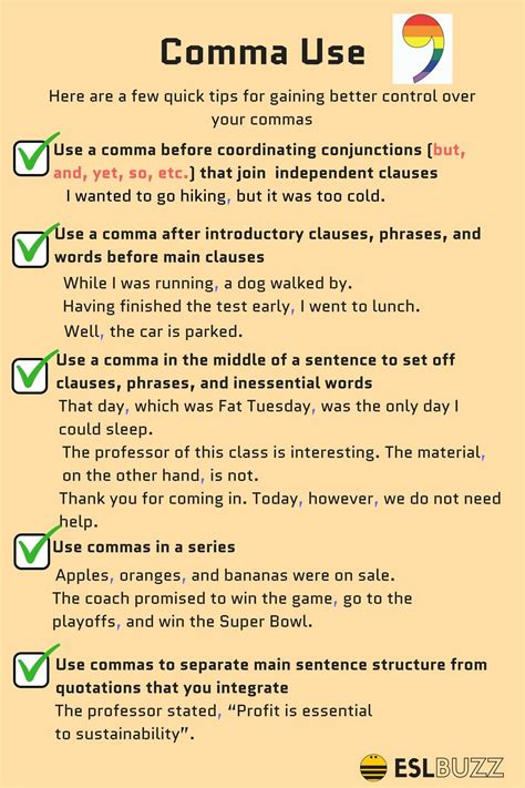 8 Rules For Using Commas Correctly Essay Writing Skills English