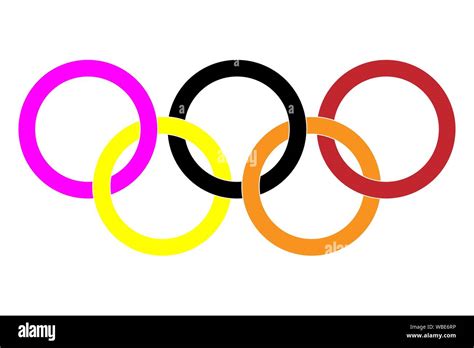 Olympic Rings Poster Cut Out Stock Images And Pictures Alamy