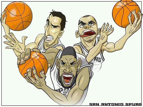 Cartoon Of Spurs Baloncesto Dibujos Remera