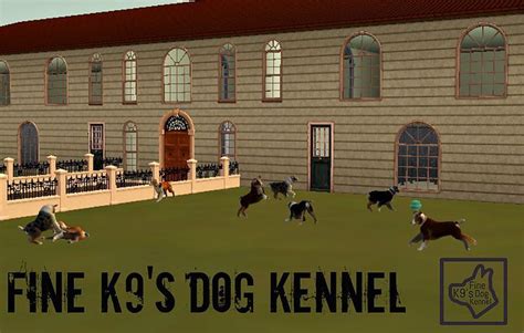 Finek9sdogkennel The Sims 3 Pets Dog Kennel K9 Kennels