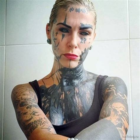 Woman With Tattoos On Her Face Best Tattoo Ideas For Men And Women