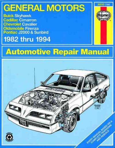 General Motors J Cars 1982 1994 Haynes Service Repair Manual Sagin