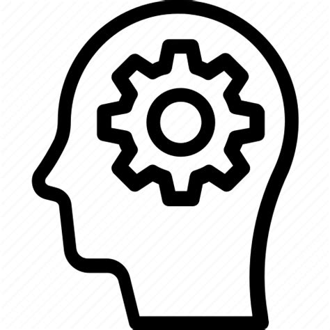 Brainstorming Cog Head Mind Thinking Icon Download On Iconfinder