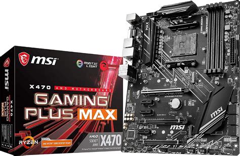 Msi X470 Gaming Plus Max Motherboard Atx Supports Amd Ryzen 1st 2nd
