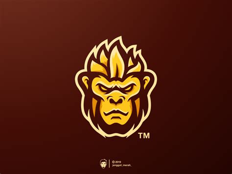 Monkey Logo Design By Jenggot Merah On Dribbble