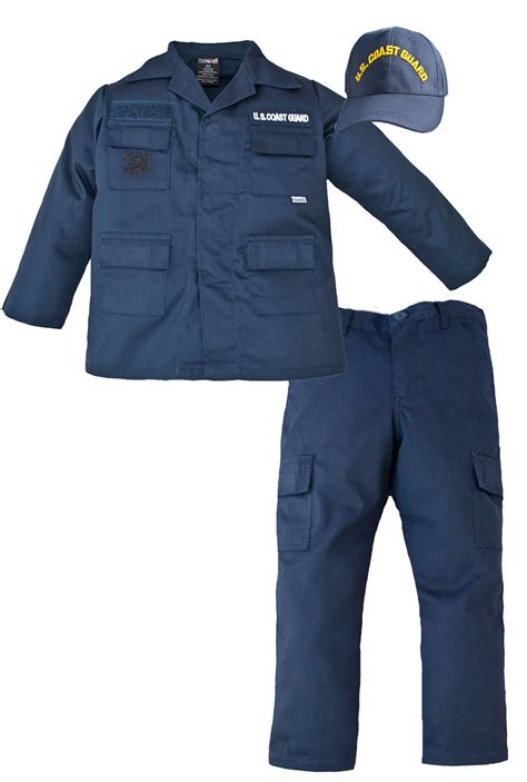 Kids Us Coast Guard Uniform Kids Uscg Costume Military Uniform