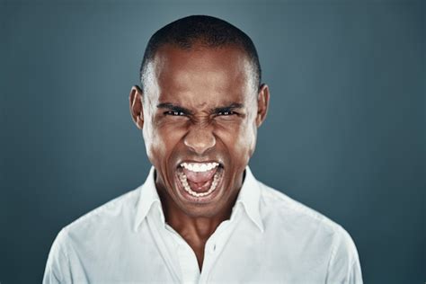 Premium Photo So Angry Displeased Young African Man In Shirt Looking