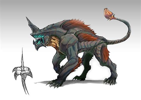 Artstation Alien Creature Concept Art Tom Barton