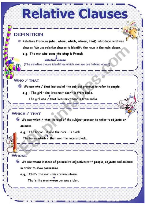 relative clauses exercises relative clauses exercises esl
