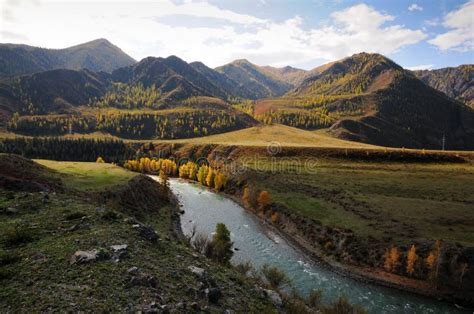 Russia Mountain Altai The Siberian Rivers Stock Image Image Of