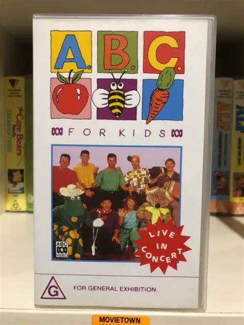 Live In Concert The Wiggles Abc For Kids Vhs 5995 Picclick Au