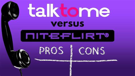 Talktome Versus Niteflirt Legitimate And Beginner Friendly Phone Sex Operator Sites Proscons