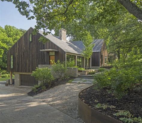 Traditional kitchen with a modern twist. Minimalism adds a modern twist to this traditional farmhouse