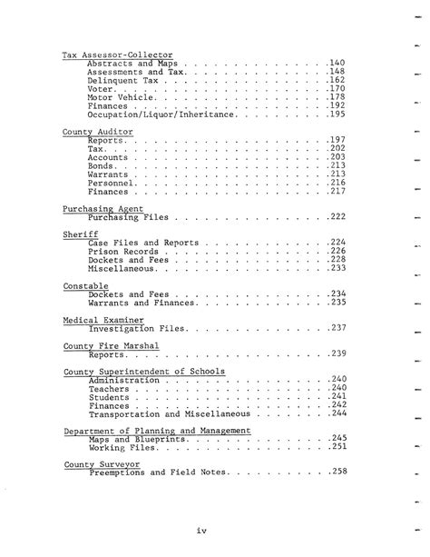 Inventory of county records, Tarrant County courthouse, Fort Worth