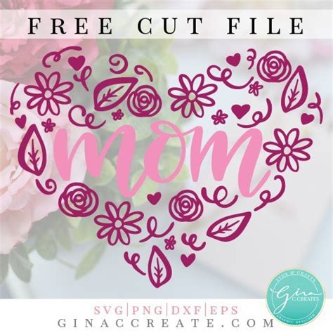 15 Free Mothers Day Cut Files For Silhouette And Cricut Poofy Cheeks