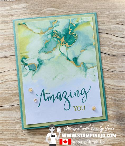 2 Minute Cards Hand Stamped Cards With Josee Smuck Stampin Up