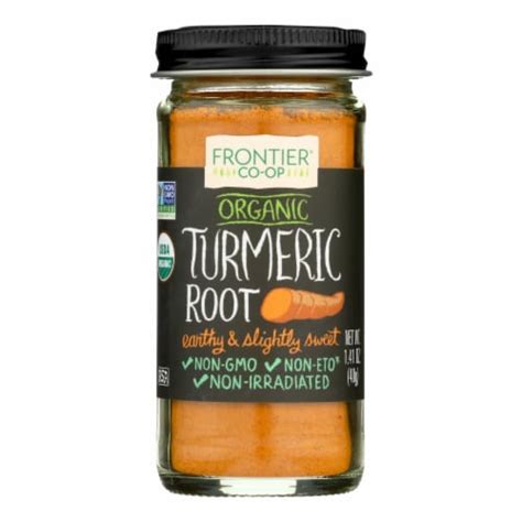 Frontier Herb Turmeric Root Organic Ground 1 41 Oz 1 41 OZ Fry