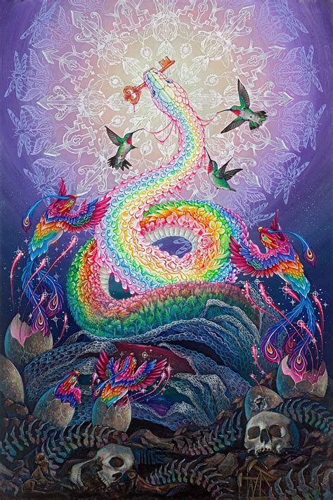 The Rise Of Sachamama Art Visionnaire Rainbow Serpent Rainbow Snake