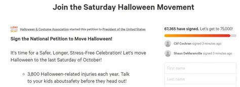 Petition To Move Halloween Sees Surge In Popularity