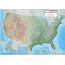 USA Physical Wall Map  Mapscomcom
