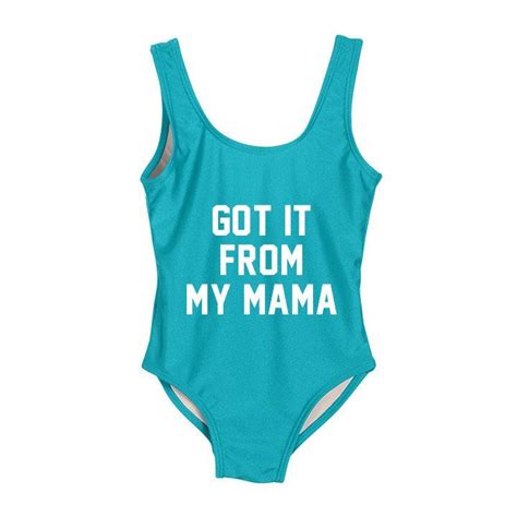 Got It From My Mama Kids One Piece Swimsuit Swimwear Outfit