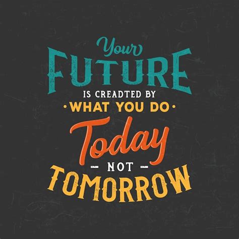 Motivational Typography Quotes Your Future Is Created By What You Do