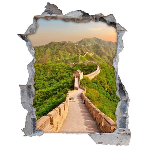 🥇 Vinilos 3d Gran Muralla China 🥇