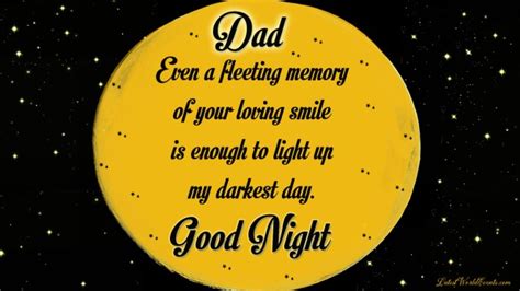 Good Night Wishes For Father And Good Night Messages For Dad