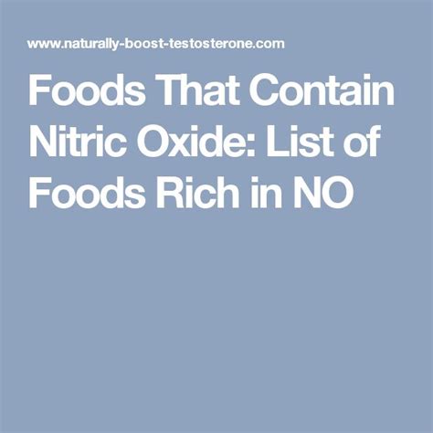 Foods That Contain Nitric Oxide List Of Foods Rich In No Nitric