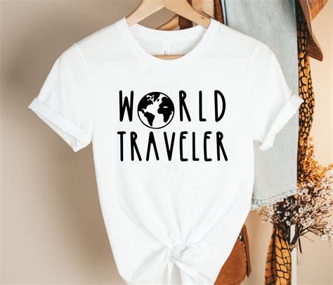 World Traveler Shirt Traveler Shirt Womens Travel Etsy