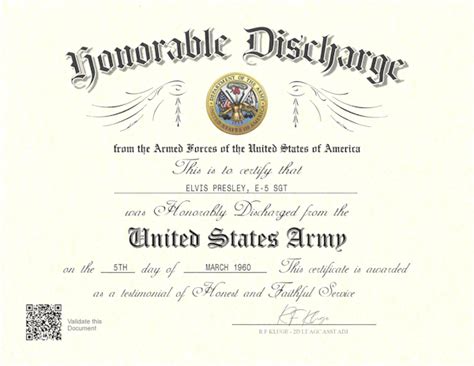 Dd256 Military Discharge Certificate
