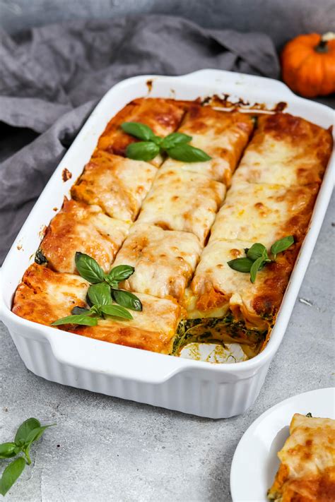 Vegane Kürbis Lasagne Mit Spinat Und Cashew Ricotta Byanjushka