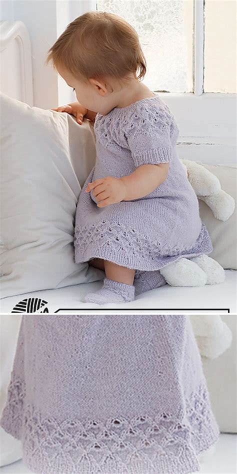 Adorable Knitted Baby Dresses Free Baby Dress Knitting Patterns