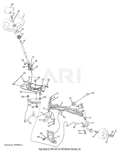 Poulan Pblgt2654 96042017200 2014 10 Parts Diagram For Steering