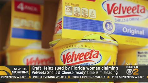 Woman Sues Kraft Heinz Claiming Velveeta Shells And Cheese ‘ready Time Is Misleading Cbs