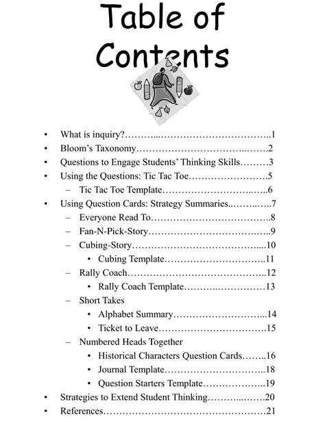 Table Of Contents Templates Examples Word Ppt Templatelab Vrogue
