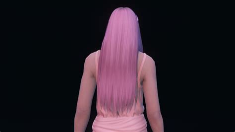 Long Sleek Hairstyle With 2 Small Braids For Mp Female Gta 5 Mod